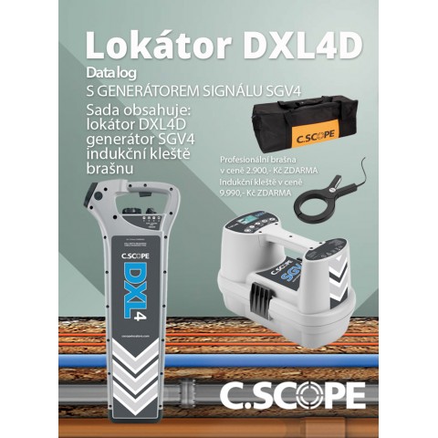Detektor ing. sítí C.Scope DXL4 D a generátor SGV4-set